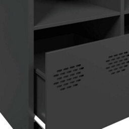 Walplus Sideboard Black 135X39X73.5 Cm Cold-Rolled Steel - thumbnail 9