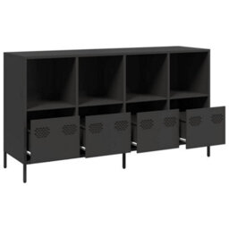 Walplus Sideboard Black 135X39X73.5 Cm Cold-Rolled Steel - thumbnail 4