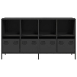 Walplus Sideboard Black 135X39X73.5 Cm Cold-Rolled Steel - thumbnail 5