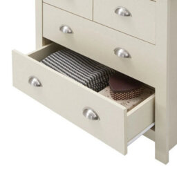 2 Piece Bedroom Set  1 Drawer Bedside Table + 4 Drawer Chest Of Drawers - thumbnail 4