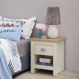 2 Piece Bedroom Set  1 Drawer Bedside Table + 4 Drawer Chest Of Drawers - thumbnail 6