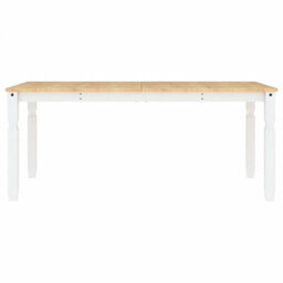 Berkfield Dining Table Corona White 180X90X75 Cm Solid Wood Pine - thumbnail 4
