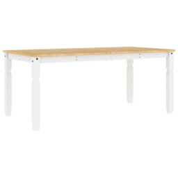Berkfield Dining Table Corona White 180X90X75 Cm Solid Wood Pine - thumbnail 6