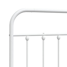 Berkfield Metal Headboard White 200 Cm - thumbnail 6