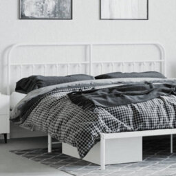 Berkfield Metal Headboard White 200 Cm - thumbnail 3