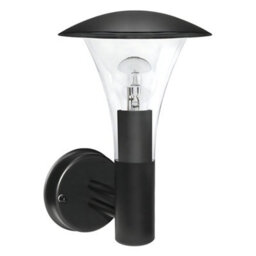Long Life Lamps Company Outdoor Garden Black Finish Stainless Steel Security Wall Light Ip44 Zlc049