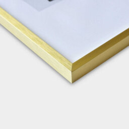Nielsen C2 Brushed Gold Aluminium Picture Frame A4, 21X29.7Cm - With Float Glass And Push/turn Clips - thumbnail 2