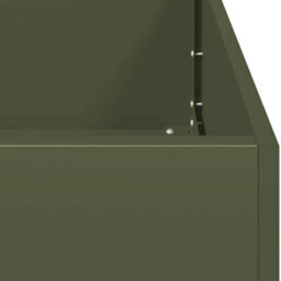 Berkfield Planter Olive Green 80X80X40 Cm Cold-Rolled Steel - thumbnail 7