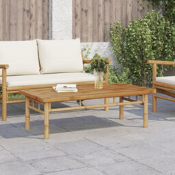Berkfield Coffee Table 110X55X35 Cm Bamboo - thumbnail 1