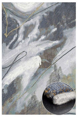 Mastercraft Galleria 063 0529 2626 Grey Rug-80Cm X 150Cm - image 1