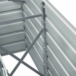 Walplus Garden Raised Bed Galvanised Steel 240X40X77 Cm Anthracite - thumbnail 7