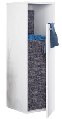 Vcm Bathroom Furniture High Cabinet Dreso White H. 110 X W. 40 X D. 39 Cm - image 1