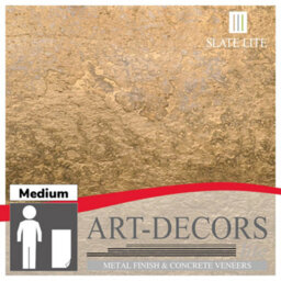Lite Stone Gold Metal Veneer 30 X 20Cm Sample - thumbnail 1