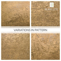 Lite Stone Gold Metal Veneer 30 X 20Cm Sample - thumbnail 2