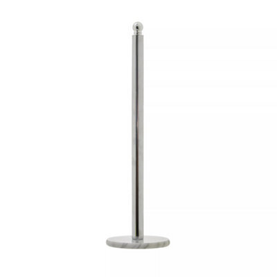 Orsina Elegant Design Chrome Large Toilet Roll Holder, Stable Toilet Holder, Sturdy Roll Holder With Marble Base - image 1