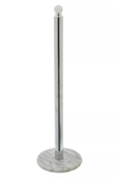 Orsina Elegant Design Chrome Large Toilet Roll Holder, Stable Toilet Holder, Sturdy Roll Holder With Marble Base - thumbnail 2