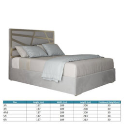 Cloudrest Upholstered Soft Velvet Metal Designer Bed Frame - thumbnail 5