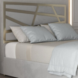 Cloudrest Upholstered Soft Velvet Metal Designer Bed Frame - thumbnail 3