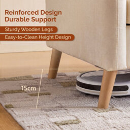 Cream 2 Seater Sofa, Small Sofa With Thicken Cushion And Pillows - thumbnail 3