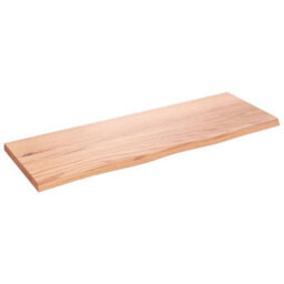 Berkfield Wall Shelf Light Brown 80X30X2 Cm Treated Solid Wood Oak