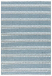 Blue Outdoor Rug, Geometric Striped Stain-Resistant Rug For Patio Decks Garden, 2mm Modern Outdoor Rug-160Cm X 230Cm - thumbnail 1