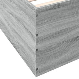Berkfield Bed Frame Without Mattress Grey Sonoma 100X200 Cm - thumbnail 8