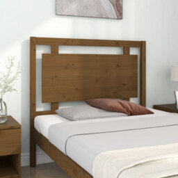 Berkfield Bed Headboard Honey Brown 105.5X4X100 Cm Solid Pine Wood - thumbnail 3