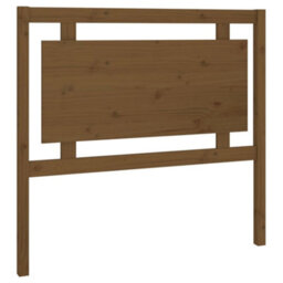 Berkfield Bed Headboard Honey Brown 105.5X4X100 Cm Solid Pine Wood - thumbnail 2