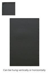 Mirroroutlet The Genestra Black Modern Wall Leaner Garden Mirror 180 X 110Cm - thumbnail 4