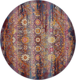 Luxurious Traditional Rug, Stain-Resistant Floral Rug, Persian Rug For Bedroom, Livingroom, & Diningroom-115Cm (Circle) - thumbnail 5