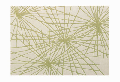 Esselle Home Aura Starburst Natural / Sage Green 120 X 170Cm Rug - image 1