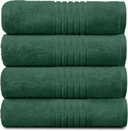 Gc Gaveno Cavailia Hampton Royal 4 Pack Jumbo Bath Sheet 80X170 Dark Green Egyptian Cotton Premier Super Absorbent Towel