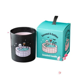 Something Different Coconut & Coffins Scented Candle Black/white (One Size) - thumbnail 2