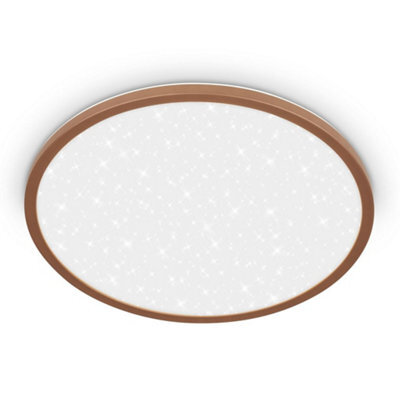 Briloner Slim Led Panel Ceiling Light Living Room Neutral White Starry Sky Effect 37,5Cm, 22W, 3000Lm - image 1