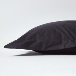 Homescapes Black Egyptian Cotton Oxford Pillowcase 200 Tc - thumbnail 2