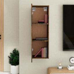 Berkfield Tv Cabinet Smoked Oak 30.5X30X90 Cm Engineered Wood - thumbnail 7