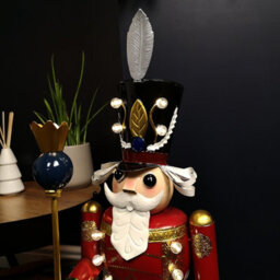 Samuel Alexander 80Cm Light Up Christmas Nutcracker Soldier Decoration With Leds - thumbnail 3