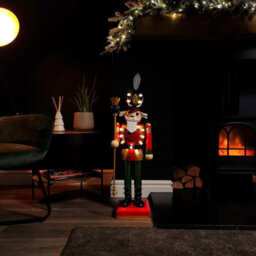 Samuel Alexander 80Cm Light Up Christmas Nutcracker Soldier Decoration With Leds - thumbnail 2