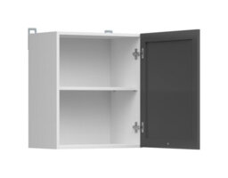 Impact Furniture Kitchen Wall Cabinet 500mm Unit Modern Complete Cupboard Shaker Dark Grey 50Cm 1 Door Junona - thumbnail 6