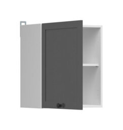 Impact Furniture Kitchen Wall Cabinet 500mm Unit Modern Complete Cupboard Shaker Dark Grey 50Cm 1 Door Junona - thumbnail 7