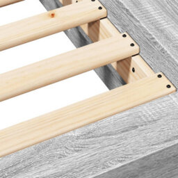 Berkfield Bed Frame Without Mattress Grey Sonoma 120X190 Cm Small Double - thumbnail 8