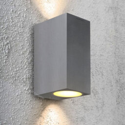 Long Life Lamps Company Modern Rectangular Up Down Aluminium Finish Outdoor Wall Light Fixture Gu10 Zlc063Ab - thumbnail 7