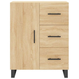 Berkfield Highboard Sonoma Oak 69.5X34X180 Cm Engineered Wood - thumbnail 8