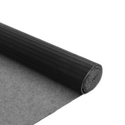 Berkfield Rug Rectangular Black 80X500 Cm Bamboo - thumbnail 5