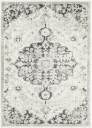 Livabliss Harput-Vintage Blue Orange Yellow Grey Traditional Boho Living Dining Bedroom Rug 200 X 275 Cm Easy Care, Non Shedding