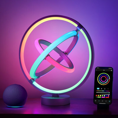 Lepro Tb1 Ai Smart Table Lamp, Music Sync, Colour Changing, Works With Alexa & Google Assistant, Bluetooth Or 2.4Ghz Wifi - image 1