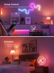 Lepro Tb1 Ai Smart Table Lamp, Music Sync, Colour Changing, Works With Alexa & Google Assistant, Bluetooth Or 2.4Ghz Wifi - thumbnail 6