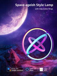 Lepro Tb1 Ai Smart Table Lamp, Music Sync, Colour Changing, Works With Alexa & Google Assistant, Bluetooth Or 2.4Ghz Wifi - thumbnail 7