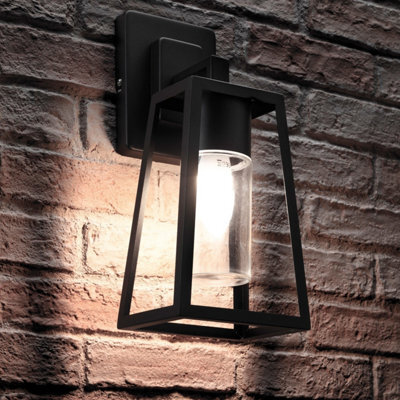 Auraglow Outdoor Glass Vintage Wall Light E27 - Blisworth - Cool White (6500K) - image 1