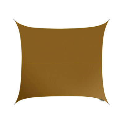Kookaburra 2M Square Water Resistant Mocha Brown Garden Patio Sun Shade Sail Canopy 96.5% Uv Block With Free Rope - image 1